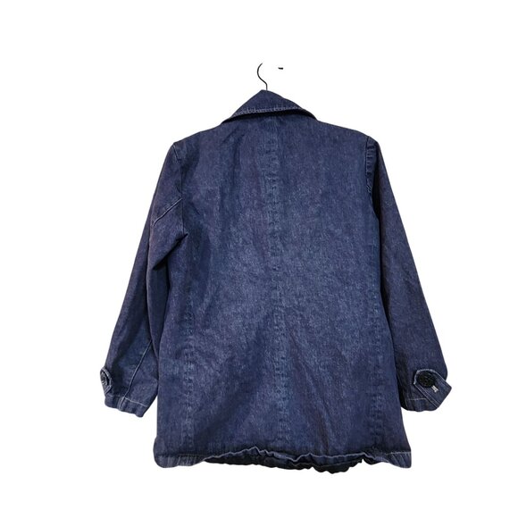 Gap Womens Denim Jean Peacoat Jacket S - Picture 2 of 4
